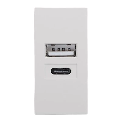 USB A USB C 15W Chargeur